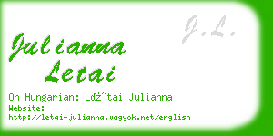 julianna letai business card